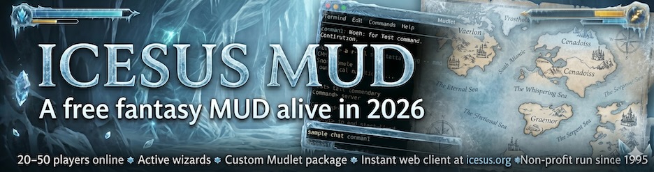 Advertisement: Icesus MUD